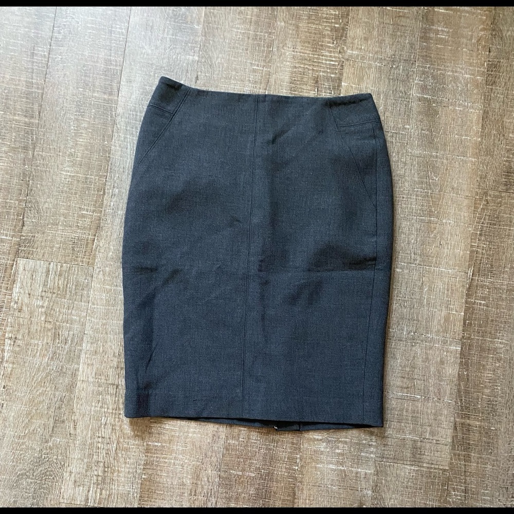 Loft Gray Pencil Skirt Size 4
